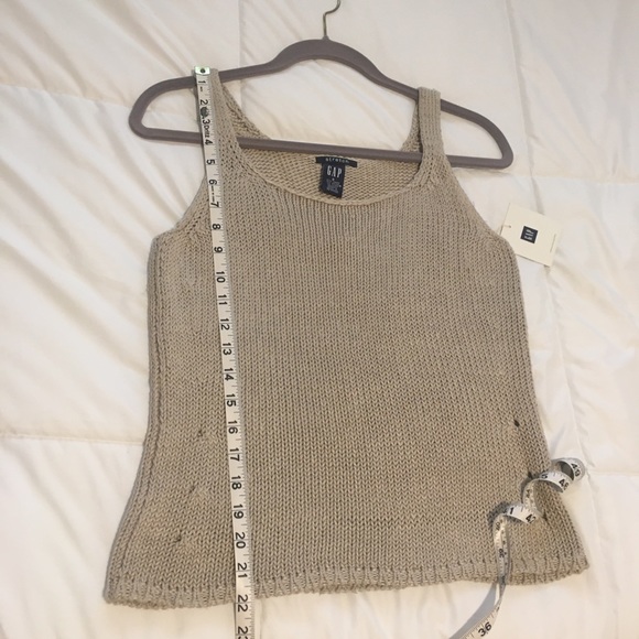 New Gap knitted stretch linen tank - Picture 7 of 9